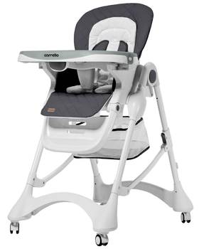 Стілець для годування CARRELLO Caramel CRL-9501/3 Темно-сірий