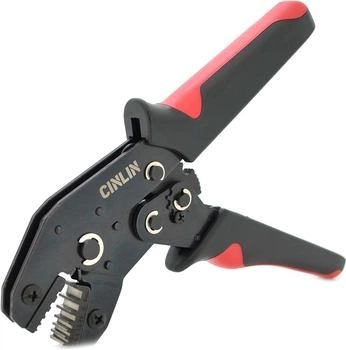 Инструмент обжимной Voltronic SN-06WF для обжимки клемм, 0.25-6 мм² Black-Red (YT23274)