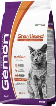 Сухий корм Gemon Cat Sterilised light stirility з індичкою