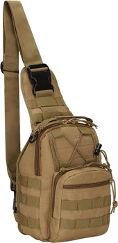 Тактична сумка ESDY EDC плечова 7 л Койот (11939756)