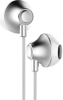 Słuchawki Baseus Encok H06 lateral in-ear Wire Earphone Silver (NGH06-0S)