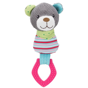Игрушка для щенков Trixie Мишка«Junior» с Кольцом 23 см (текстиль/плюш)