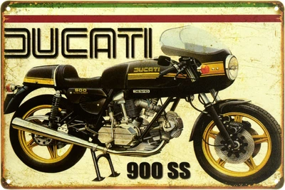 Металлическая табличка "Ducati 900SS" (ms-104085)