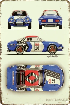 Металлическая табличка "Renault Alpine A110" (ms-104038)