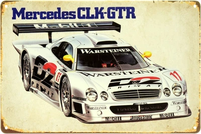 Металлическая табличка "Mercedes-Benz CLK GTR" (ms-104086)