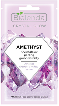 Peeling Bielenda Crystal Glow amethyst kryształowy gruboziarnisty 8 g (5902169042356)