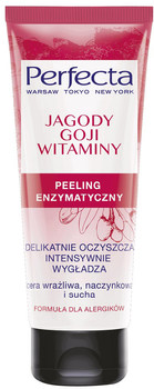 Peeling do twarzy Perfecta jagody goji i witaminy Enzymatyczny Oczyszczający 75 ml (5900525057860)