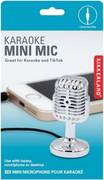 Mini mikrofon Kikkerland Radio-Age Retro Microphone Silver (0612615119628)