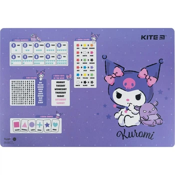 Подложка настольная 42,5x29 см Kite Kuromi HK23-207, 67401
