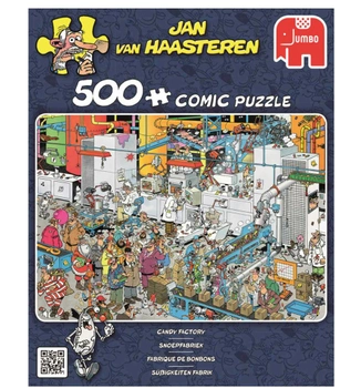 Puzzle Jumbo Jan van Haasteren Candy Factory 500 elementów (8710126190258)