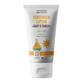 Balsam do opalania Wooden Spoon Baby & Family Sunscreen Lotion dla dzieci i całej rodziny SPF30 150 ml (3800233684094)