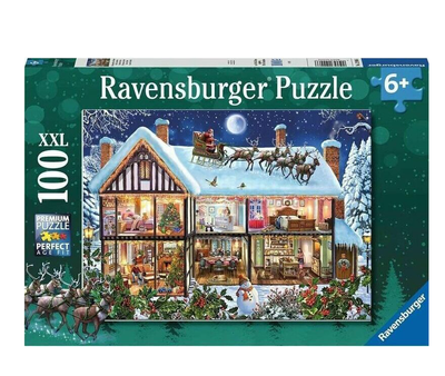 Puzzle Ravensburger Christmas At Home 100 elementów (4005556129966)