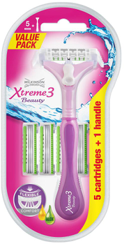 Maszynka do golenia Wilkinson Sword Xtreme3 Beauty z wymiennymi wkładami dla kobiet + 5 wkładów (4027800412730)