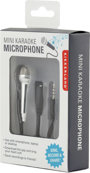 Міні-мікрофон Kikkerland Mini Karaoke Microphone Silver (US133-EU) (0612615083240)