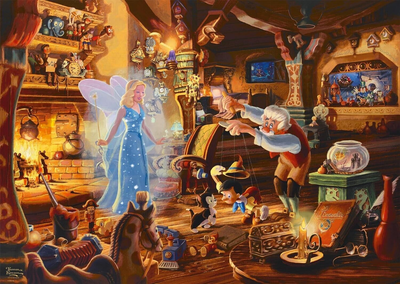 Puzzle Schmidt Thomas Kinkade: Disney Geppettos Pinocchio 1000 elementów (4001504575267)