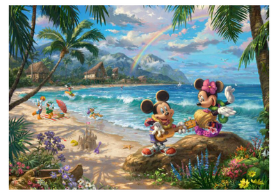 Puzzle Schmidt Thomas Kinkade: Disney Minnie and Mickey in Hawaii 1000 elementów (4001504575281)