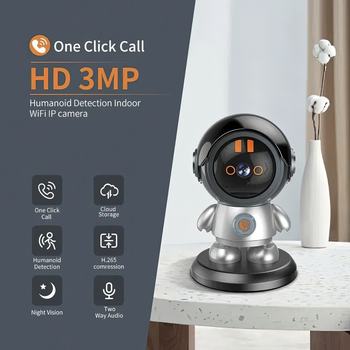Поворотна бездротова WiFi відеоняня HD Wireless IP Camera, камера 360 градусів (VS7006516)