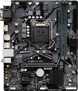 Материнская плата Gigabyte H410M H V2 (s1200, Intel H510, PCI-Ex16)