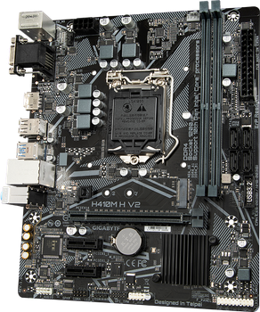 Материнская плата Gigabyte H410M H V2 (s1200, Intel H510, PCI-Ex16)