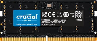 Оперативная память Crucial SODIMM DDR5-5200 32768MB PC5-41600 (CT32G52C42S5)