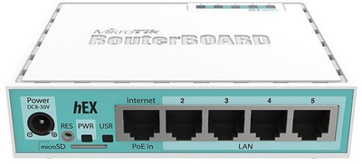 Маршрутизатор MikroTik hEX (RB750Gr3)