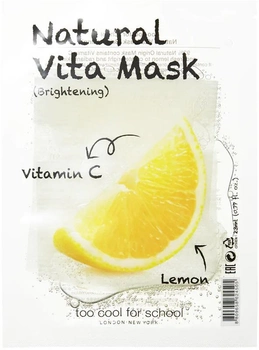 Маска для обличчя Too Cool For School Natural Vita Mask природне освітлення Вrirhtenirr 23 г (8809658624505)