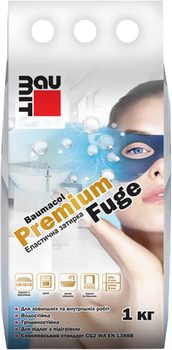 Фуга (затирка для швов) однокомпонентная цементная для плитки Baumit PremiumFuge Taupe Серо-коричневый класс СG2 1 кг (4820105882495)