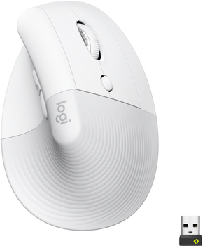Мышь Logitech Lift Vertical Ergonomic Wireless/Bluetooth White (910-006475)