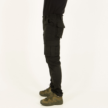Штани чоловічі Карго повсякденні з кишенями, тканина канвас, колір чорний, 46