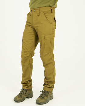 Чоловічі штани з утяжками під коліном, колір койот 48