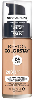 Тональна основа Revlon ColorStay Makeup for Normal/Dry Skin SPF20 для нормальної та сухої шкіри 200 Nude 30 мл (309974677042)