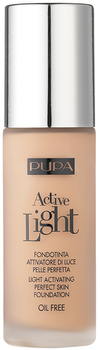 Podkład do twarzy Pupa Milano Active Light Perfect Skin Foundation SPF10 beztłuszczowy 030 Natural 30 ml (8011607189106)
