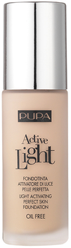 Тональна основа Pupa Milano Active Light Perfect Skin Foundation SPF10 знежирена 020 Nude 30 мл (8011607189090)