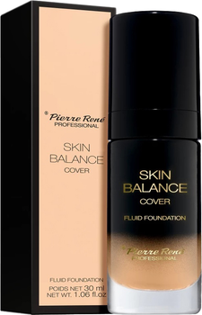 Podkład do twarzy Pierre Rene Skin Balance Cover Fluid Foundation wodoodporny kryjący 27 Cream 30 ml (3700467824085)