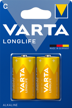 Батарейки VARTA LONGLIFE LR14/C Alkaline 2 шт. (10)