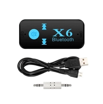Трансмиттер BT X6 аудио ресивер, с Bluetooth, TF card (6948)