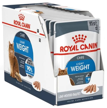 Mokra karma Royal Canin Light Weight Care Loaf Pasztet dla dorosłych kotów z nadwagą 12 x 85 g (9003579012543)