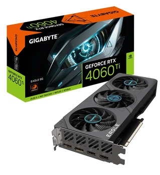 Відеокарта GF RTX 4060 Ti 8GB GDDR6 Eagle Gigabyte (GV-N406TEAGLE-8GD)