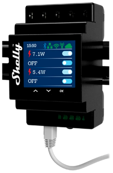 Inteligentny przełącznik Shelly "Pro 4PM" LAN Wi-Fi i BT czterokanałowy 40 A pomiar energii (3800235268049)