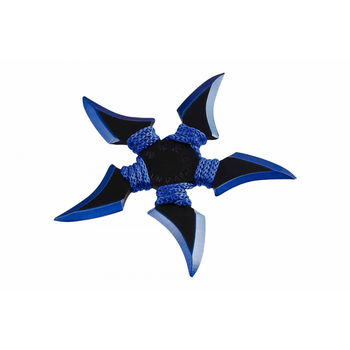 Метальна 5 кінечна зірка сюрікен з надійною та пластичною сталлю 005 синій