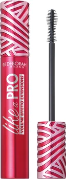 Туш для вій об'ємна Deborah Like A Pro Mascara Чорна 13 мл (8009518395235)