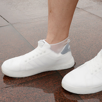 Резиновые бахилы на обувь от дождя SB-150 White L