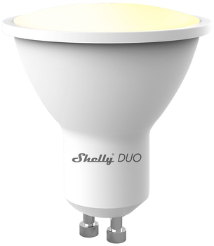 Розумна Wi-Fi лампа Shelly "Duo GU10" LED димірувана 4.8 Вт (3800235262290)