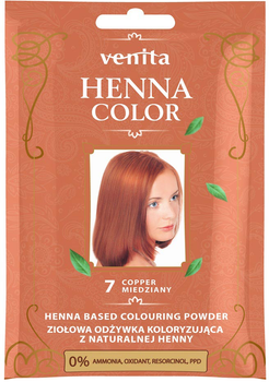 Кондиціонер Venita Henna Color Трав'яне фарбування з натуральною хною 7 Мідь (5902101710886)