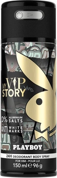 Парфумований дезодорант для чоловіків Playboy My VIP Story 150 мл (3614226490445)
