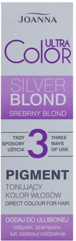 Toner do włosów Joanna Ultra Color Pigment Srebrny Blond 100 ml (5901018019624)