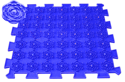 Акупунктурний масажний килимок Лотос 1 елемент 26x26 см