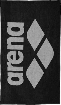 Рушник Arena POOL SOFT TOWEL (001993-550) Унісекс 150х90 см Чорно-сірий (3468336100271)