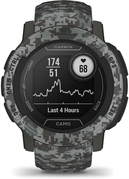 Спортивний годинник Garmin Instinct 2 Camo Edition – Graphite Camo (753759278816)