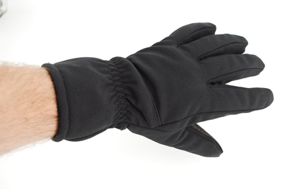 Тактичні теплі рукавички softshell 9100_L_Black